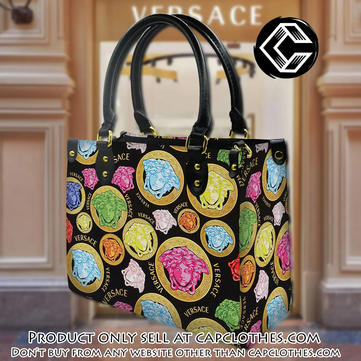 Versace women luxury leather handbag 3d lhb1040 cc0121053